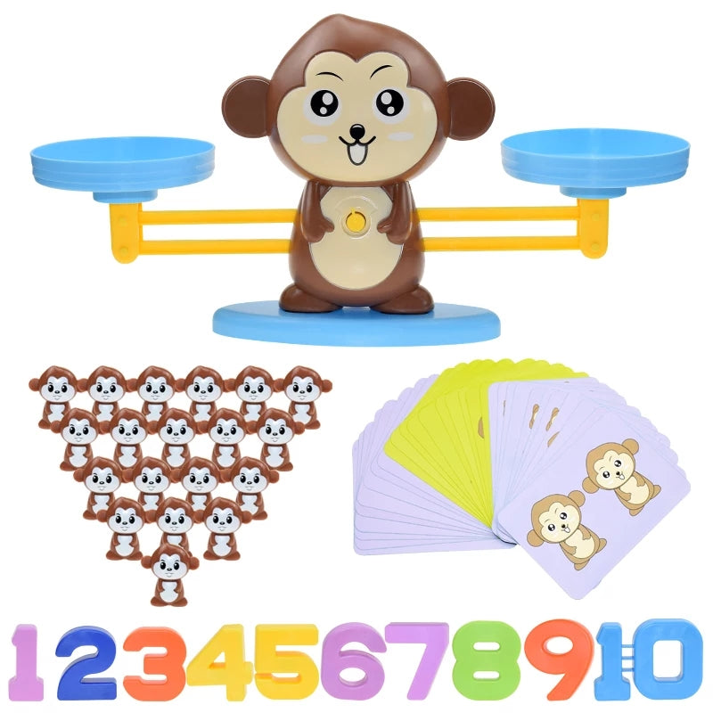 2 peças de jogo legal de contagem de matemática, balança de brinquedos de  contagem de dinossauros, brinquedo de matemática Montessori para crianças  escala de equilíbrio de matemática jogo de tabuleiro brinquedo de