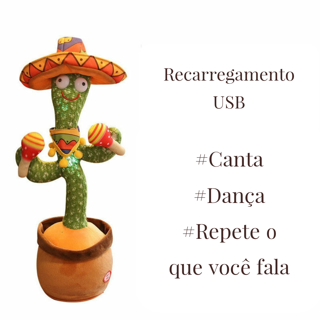 Cacto Dançarino - Recarregamento via USB – FDK Brinquedos Pedagógicos